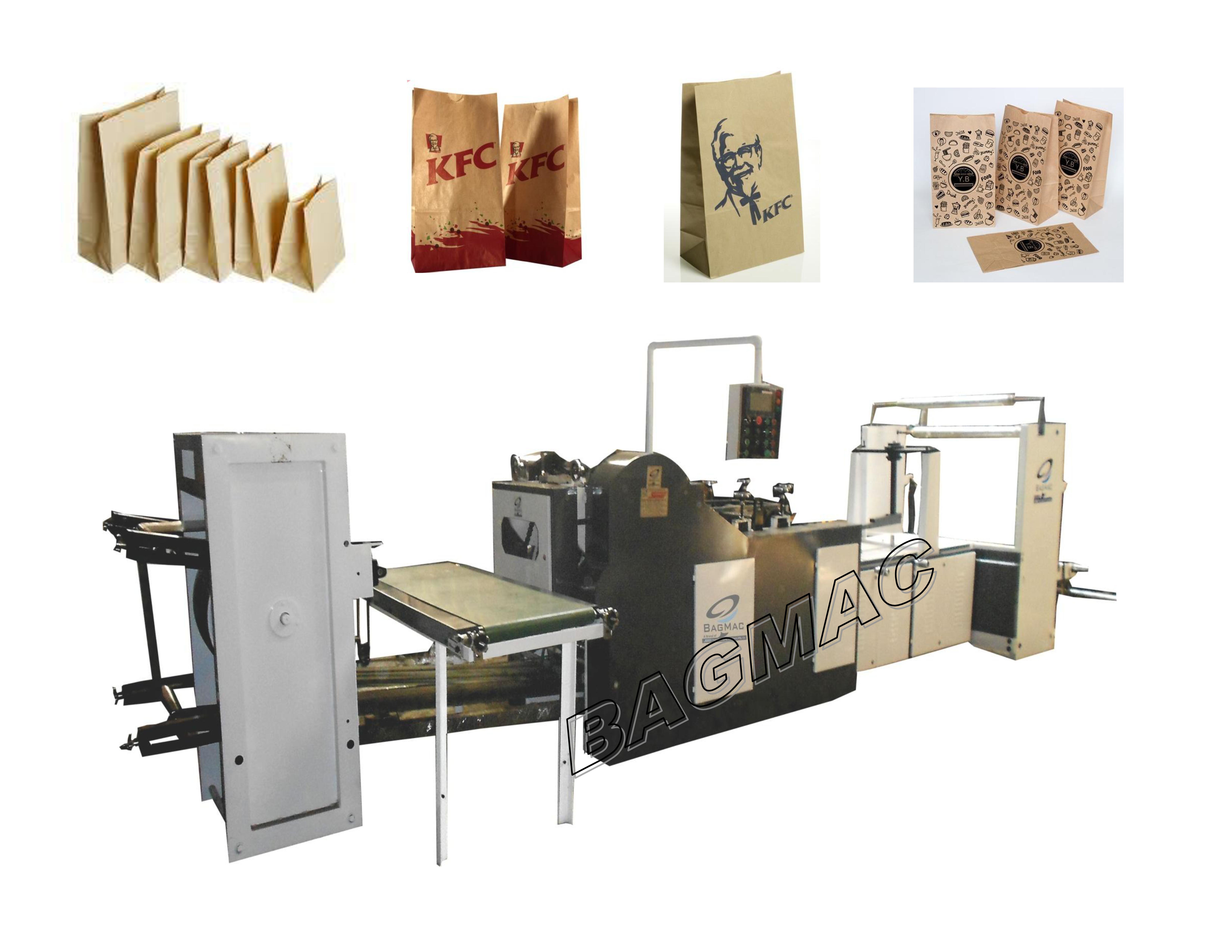 Automatic Square Bottom Paper Bag Making Machine - Paper, Width 200mm To 350mm, Length 440mm To 710mm | 150 Bags/min, Computerized Operation, 1-year Warranty