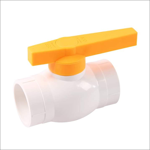 APEX UPVC Ball Valve - PVC, Various Sizes Available, White Color - Manual Operation, Polished Surface, Ideal for Industrial Applications