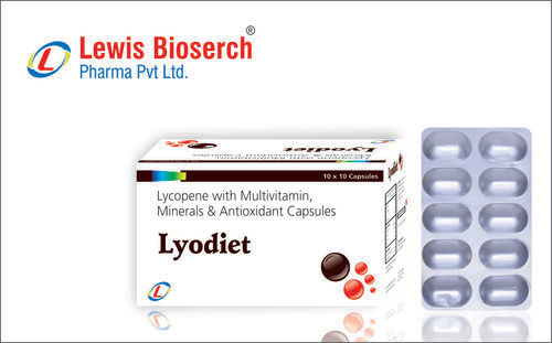 Lycopene 5000 Mcg Vitamin A 5000 Iu Vitamin C 50 Mg Zinc Sulphate 22.5 Mg