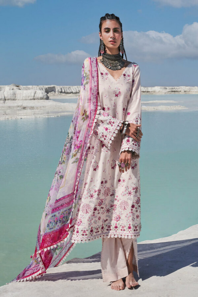 Pink Pakistani Image Lawnkari Printed Suit