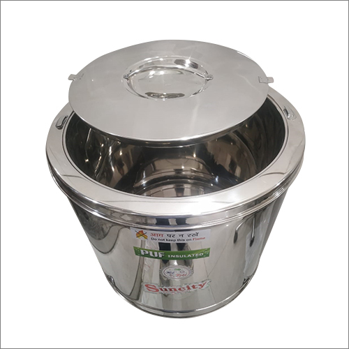 Gray 30 Ltr Stainless Steel Hot Pot