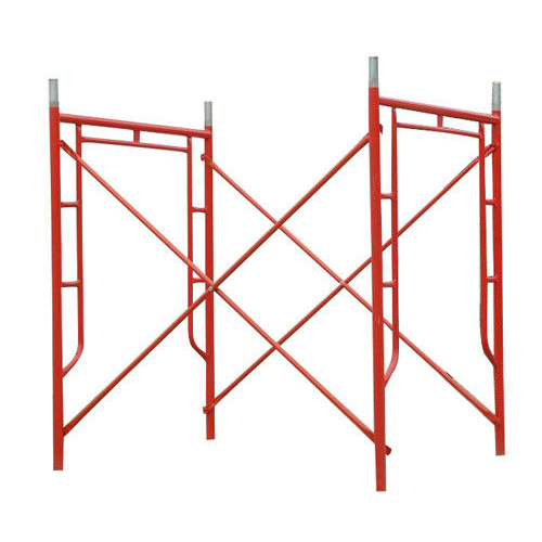 H Frame Scaffold System - Hot Dipped Galvanized Mild Steel, Blue Color | H Frame Scaffolding For Construction Use