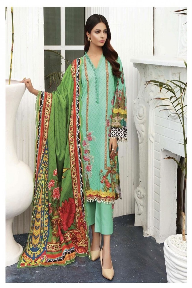 Indian Pakistani Afsaneh Inlay Taabir Suit
