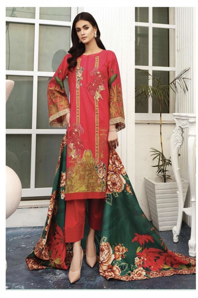 Indian Pakistani Afsaneh Inlay Taabir Suit