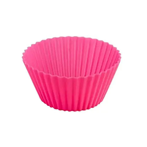 Pink Cup Cake Silicone Moulds For Cupcakes Muffins Jelly