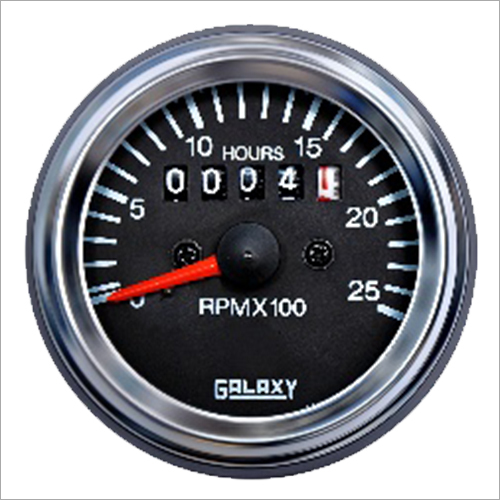 व्हाइट एंड ब्लैक गैलेक्सी मैकेनिकल ऑवर मीटर