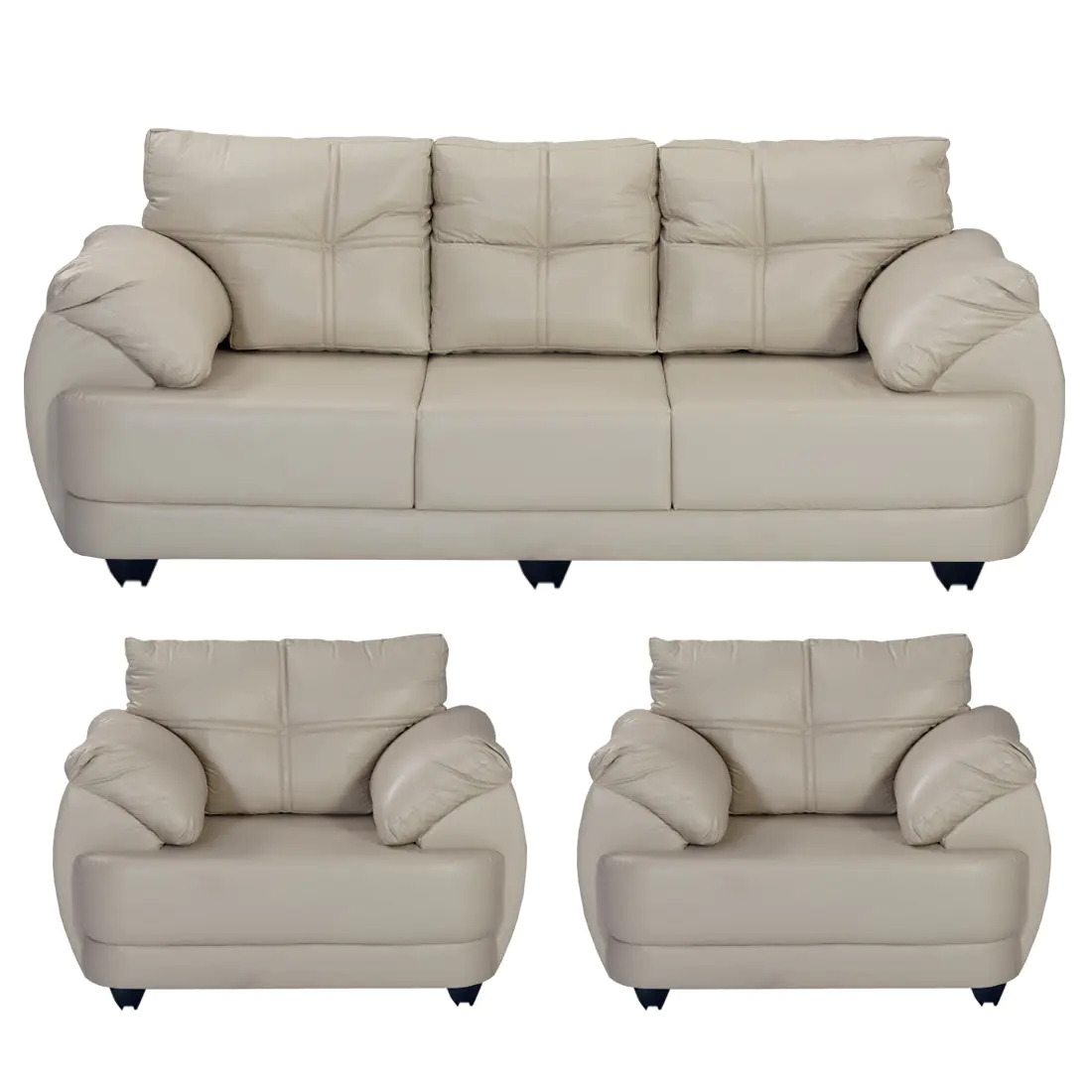 Grey 3 Plus 1 Plus 1 Sofa