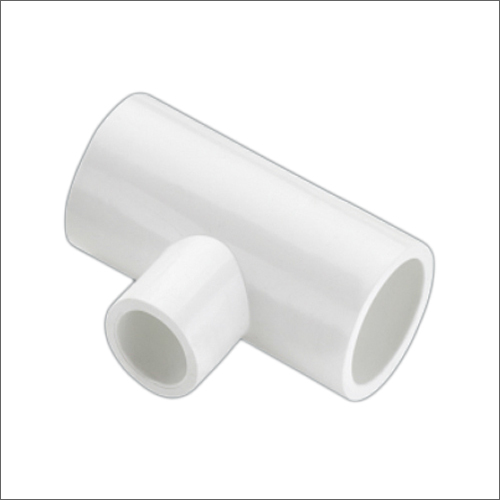 UPVC Reducer Tee - Female Connection, Round Shape | White Color, Durable Material