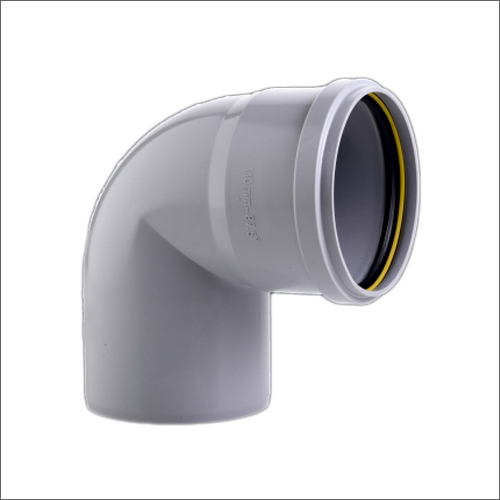 87.5 Degree Bend - Grey UPVC Female Connection | Round Shape, Premium Quality for UGD Pipe Direction Change