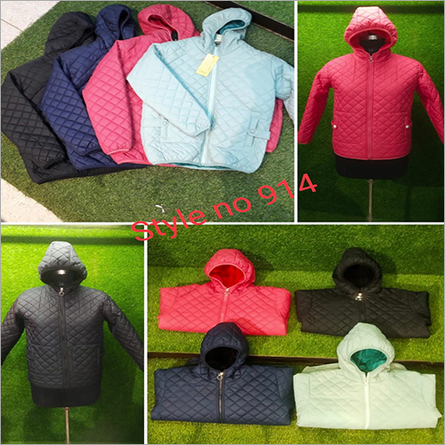 लेडीज़ जैकेट मल्टीकलर डेकोरेशन मटेरियल: क्लॉथ्स