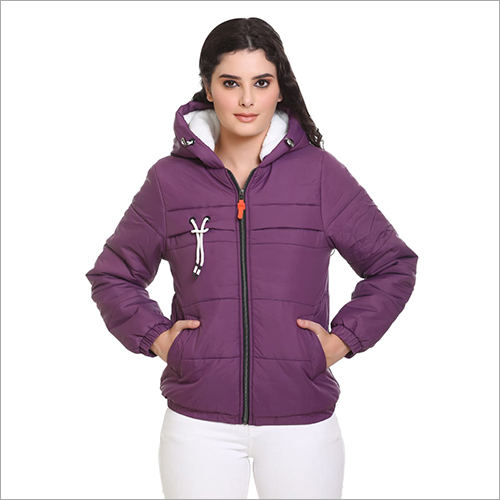 लेडीज़ ब्लिस्को हूडेड जैकेट सजावट सामग्री: कपड़े