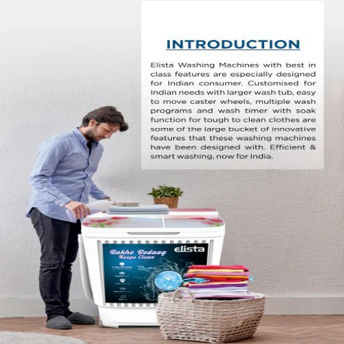 Elista Semi Automatic Washing Machine 9.5kg Application: Commercial