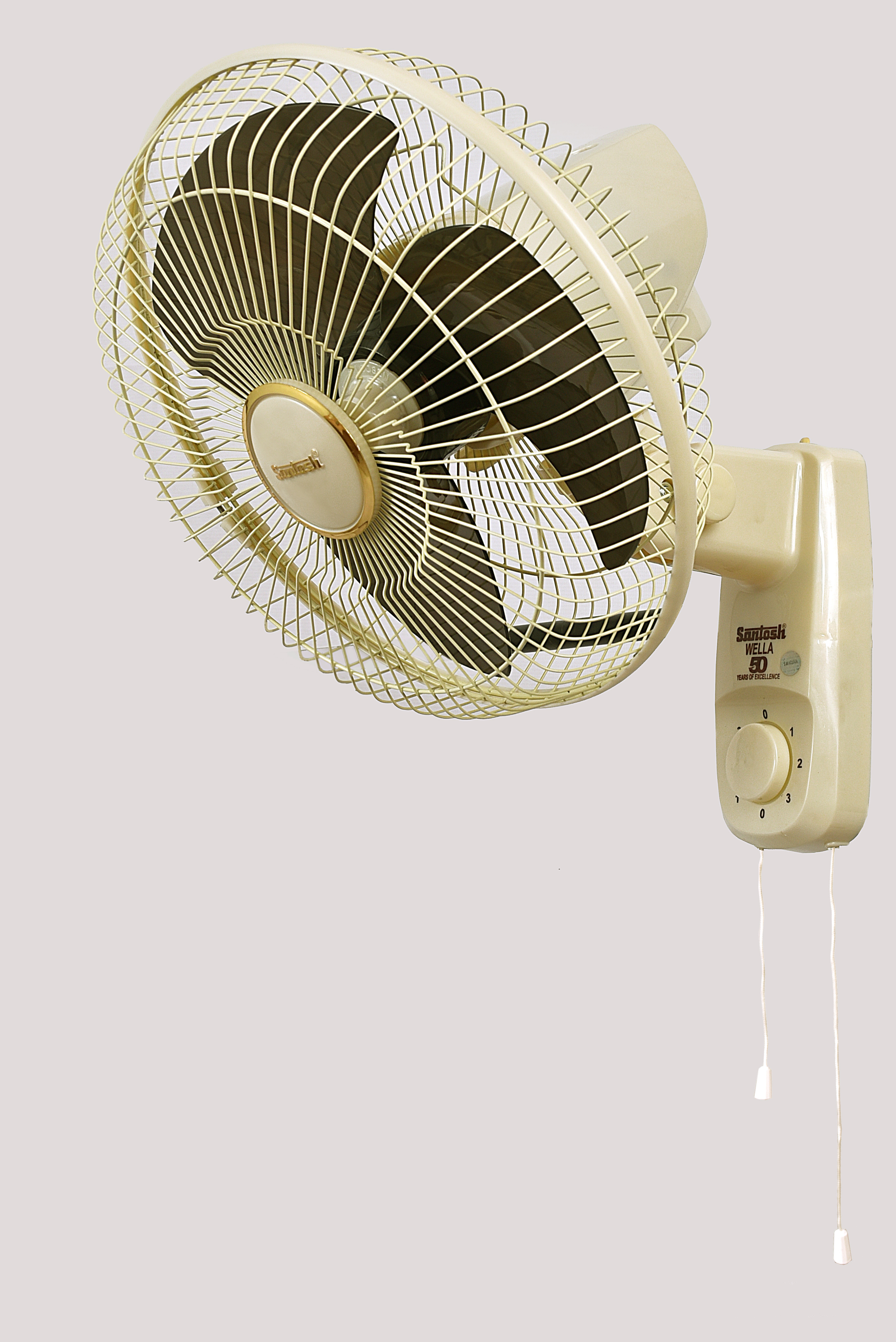 Orange 12 Inch Wall Fan