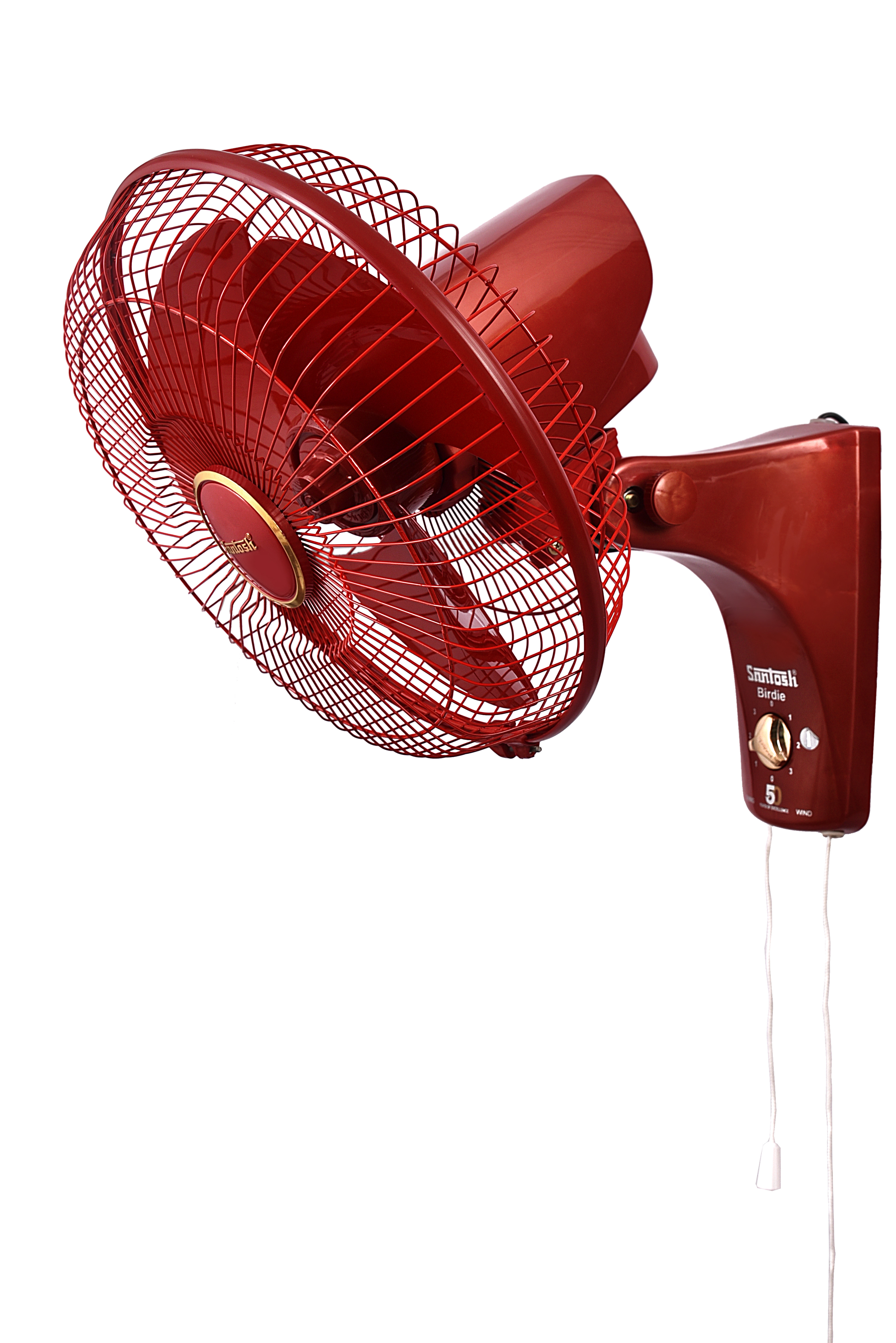 Orange 12 Inch Wall Fan