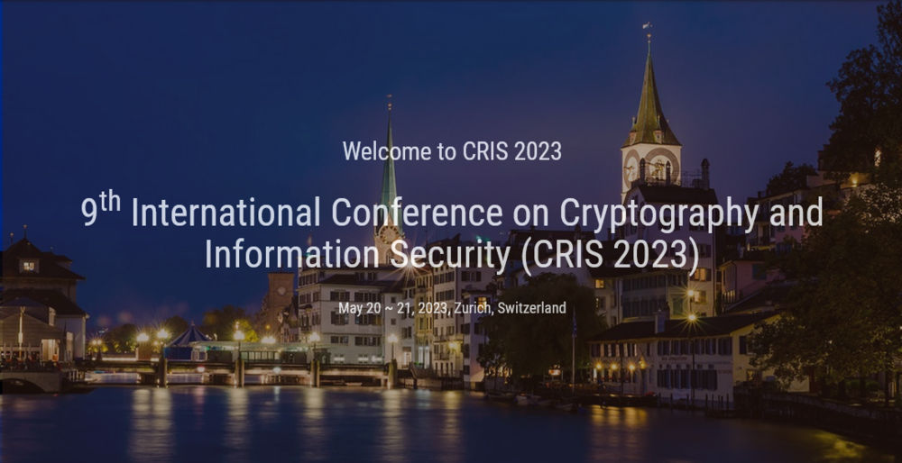 International Conference On Cryptography And Information Security (Cris)