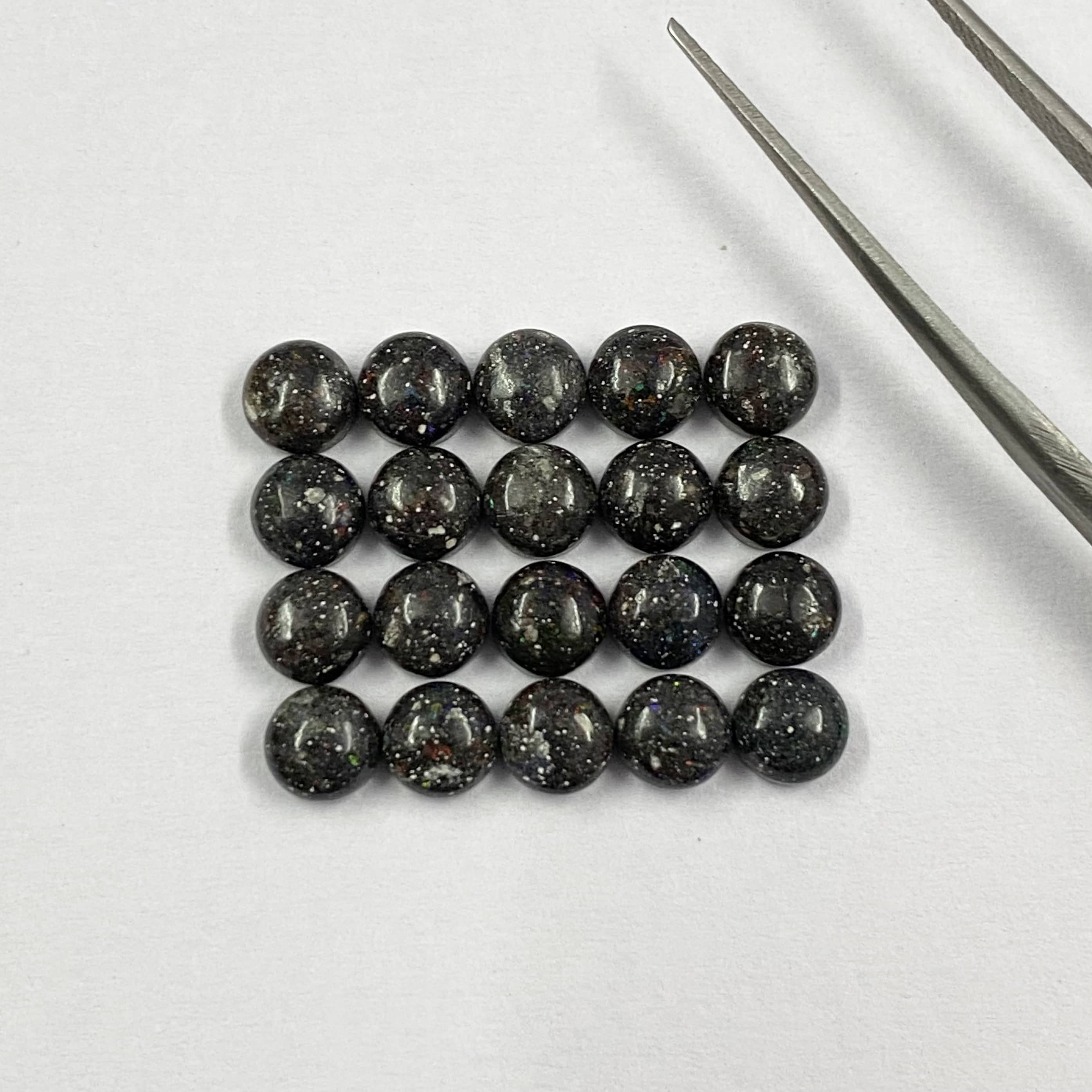 Honduran Opal Round Cabochon Loose Gemstones Grade: Aaa