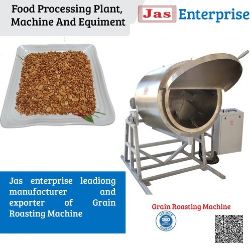 Grain Roasting Machine - Stainless Steel, 720x600x860 mm | Automatic Operation, Low Power Consumption, Easy Maintenance, High-Speed Roasting