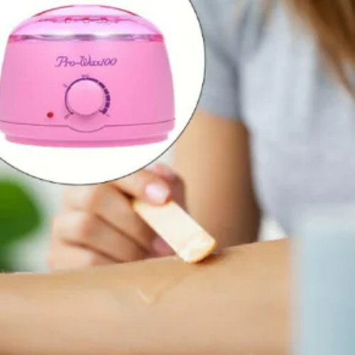 Wax Heater Machine - 18x18x14 Cm, Pink | Automatic Oil & Wax Heater For Professional Salon And Personal Home Use, Multi Color With Auto Cut-off Function