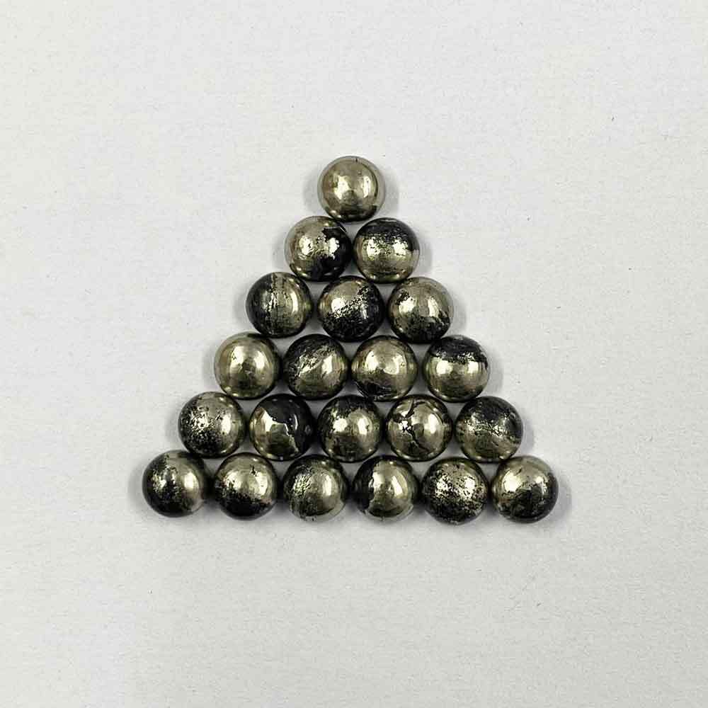 Chalcopyrite Round Cabochon Loose Gemstone Grade: Aaa