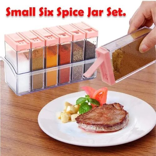 Spice Jars - Plastic, Modular Design, Multi Color | Airtight Seal, Dishwasher Safe, Wide Opening For Easy Cleanup, Convenient Dispensing