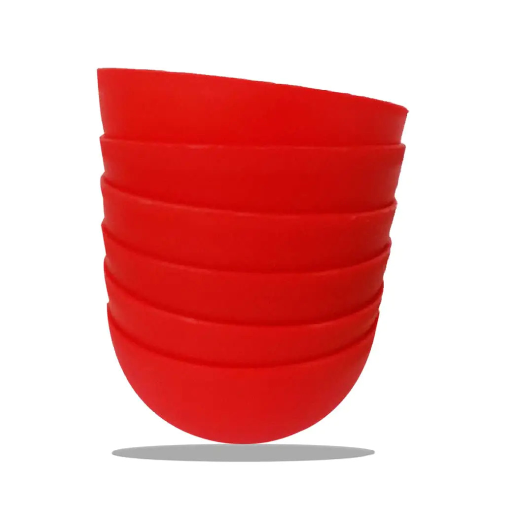 Dabster Soup Bowl Set - 18 Pcs, Bpa Free Food Safe Plastic, Microwave And Freezer Friendly, Reusable And Recyclable, Multicolor With Spoon And Saucer