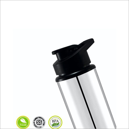 सिल्वर स्टेनलेस स्टील की सादा बोतल