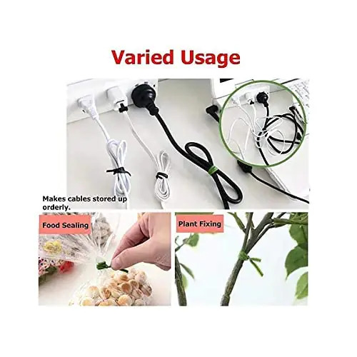 Plastic Twist Tie Wire Spool - Plastic, 12x8x12 Centimeters | Multicolor, Built-in Cutting Tool, Perfect For Gardening And Home Office Use