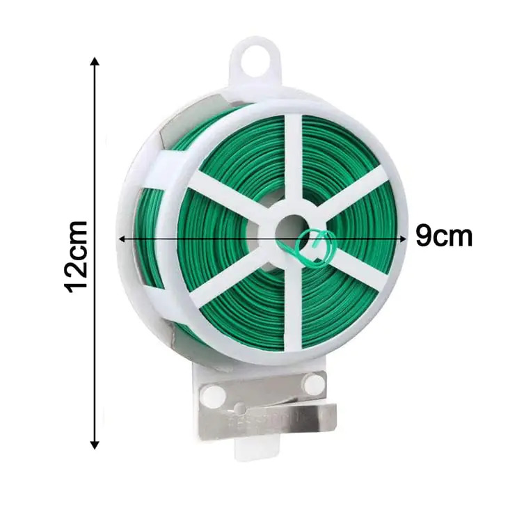 Plastic Twist Tie Wire Spool - Plastic, 12x8x12 Centimeters | Multicolor, Built-in Cutting Tool, Perfect For Gardening And Home Office Use