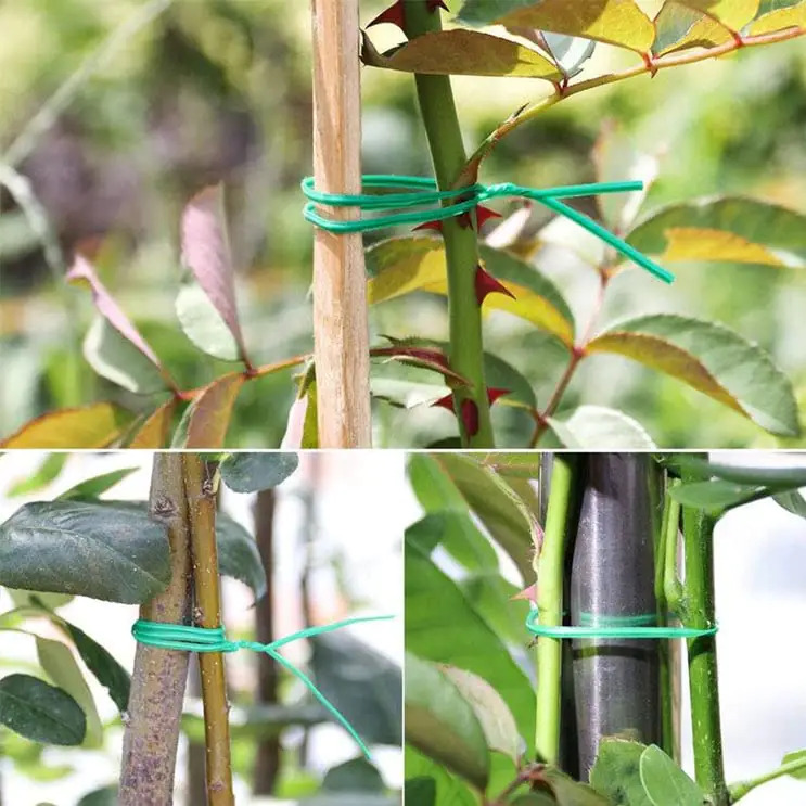 Plastic Twist Tie Wire Spool - Plastic, 12x8x12 Centimeters | Multicolor, Built-in Cutting Tool, Perfect For Gardening And Home Office Use