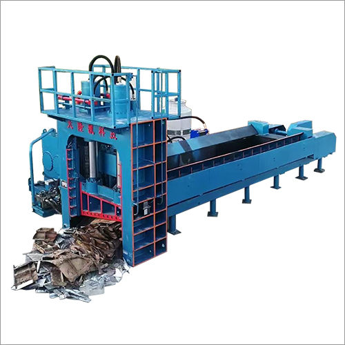 Vertical Gantry Shear - 400 Ton Max Cutting Force, 6000x1300x500 mm Press Box Size, Blue Painted Finish | Automatic Operation, Electric Power Source, 1 Year Warranty