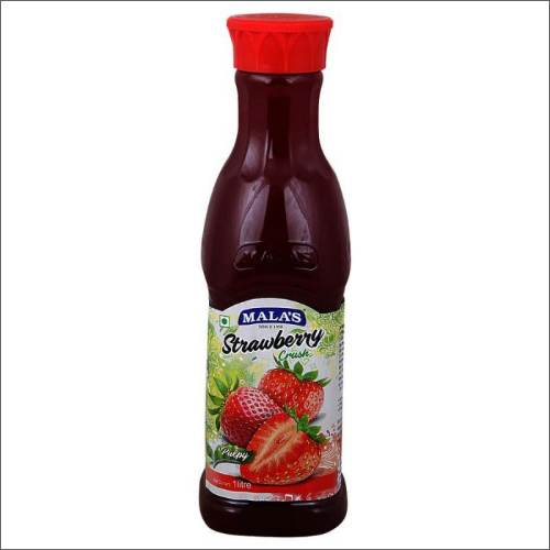 1Ltr Mala Strawberry Crush Packaging: Bottle