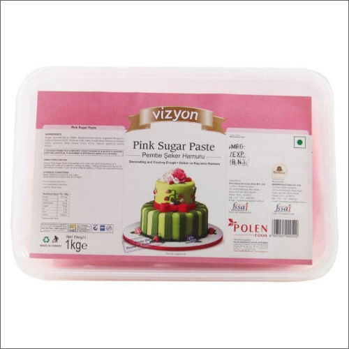 1Kg Vizyon Fondant Pink Sugar Paste Pack Size: 1 Kg