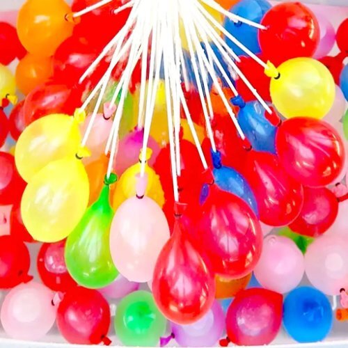 Holi Magic Water Balloons - 111 Pcs Automatic Fill & Tie, Multicolor Non-toxic Rubber For Fun Holi Celebrations