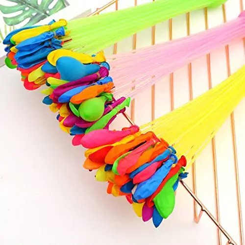Holi Magic Water Balloons - 111 Pcs Automatic Fill & Tie, Multicolor Non-toxic Rubber For Fun Holi Celebrations