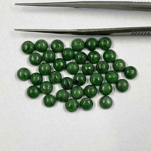 Maw Sit Sit Round Cabochon Loose Gemstones Grade: Aaa