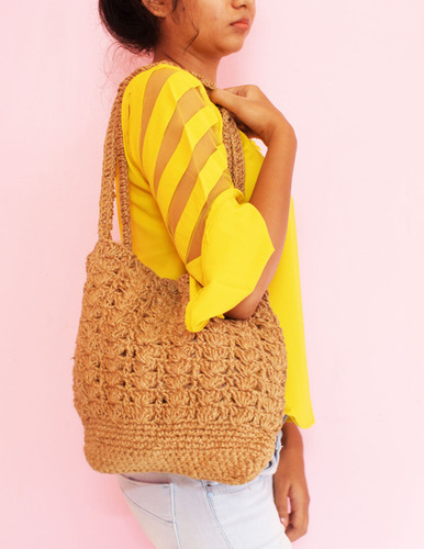 Women Hand woven Pure Jute Shoulder Bag  Latest Stylish Purse shoulder Bags For Girls  women 02