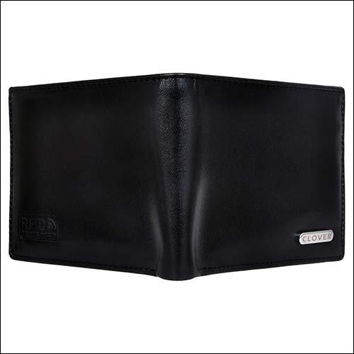 Modern Black Leather Wallet
