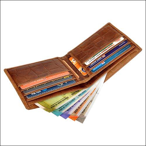 Modern Brown Leather Wallet