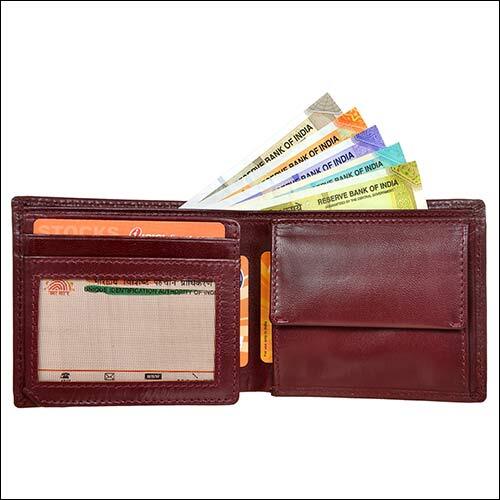Modern Cherry Leather Wallet