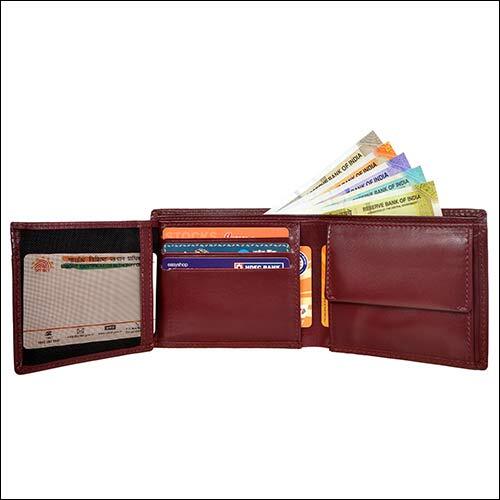 Modern Cherry Leather Wallet