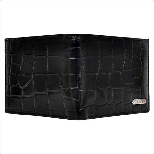 Modern Black Leather Wallet