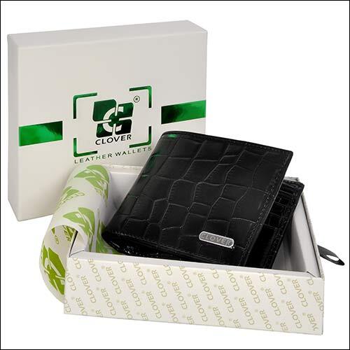 Modern Black Leather Wallet