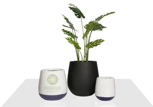 Fiorello Indoor Planters - Fiberglass, 20 Inch, Gray | Durable Indoor & Outdoor Use, Easy Care Design