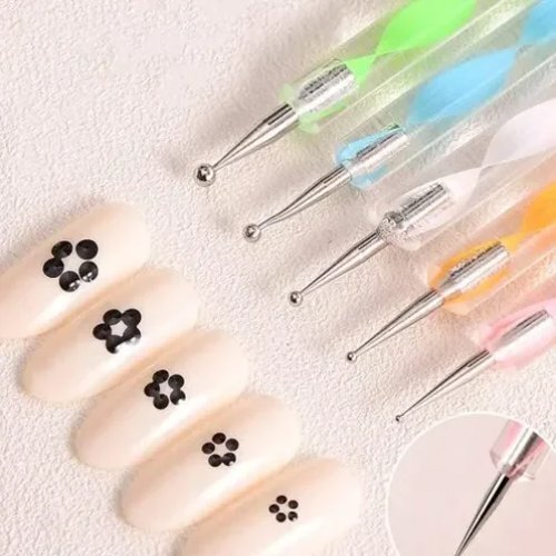 Nail Art Point Pen - Plastic, Compact Size, Light Weight, Yellow Color | Ideal For Fashion Purposes, Easily Portable For Stunning Nail Designs