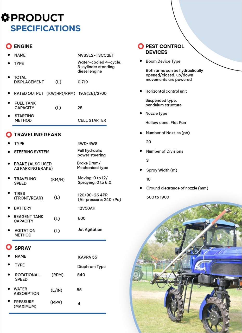 Self Propelled Boom Sprayer