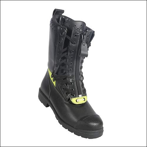 Black Protektor Fireman Safety Boot