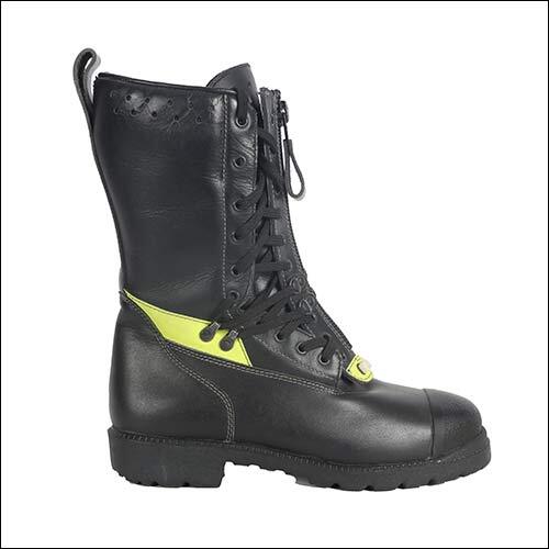 Black Protektor Fireman Safety Boot