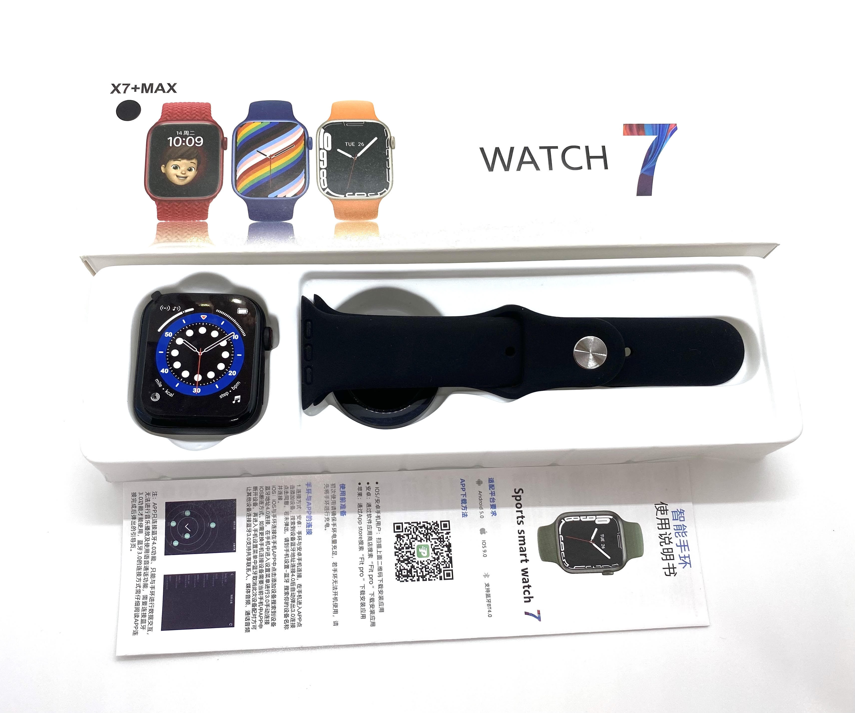 Black X7 Plus Max Smart Watch