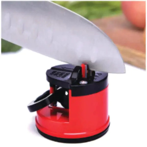 Red Manual Kitchen Knife Sharpener