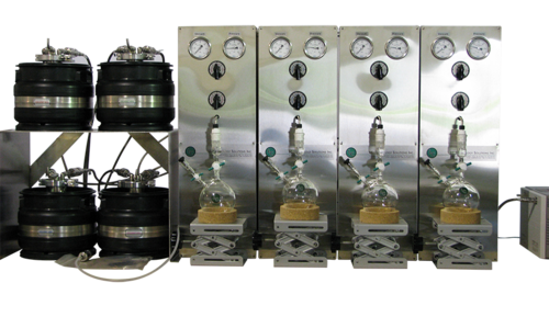 Solvent Purification System - Compact 27H x 9W x 15D inches , Includes 5-Liter Keg for Flexible Lab Use, Fits on Bench or Under Fume Hood
